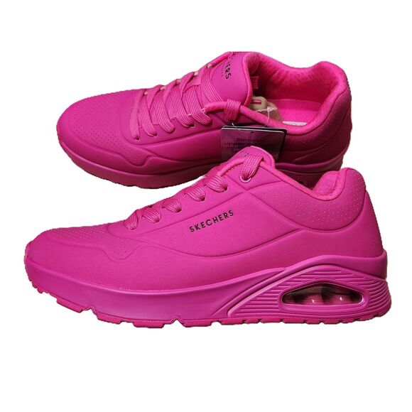 Skechers Uno “Stand On Air” Sneakers | Hot Pink | M8 / W9.5-10 | NWT - Picture 1 of 12